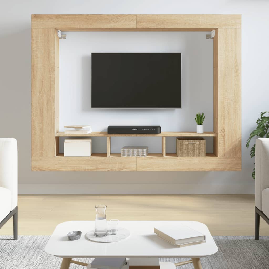 TV-Schrank Sonoma-Eiche 152x22x113 cm Holzwerkstoff TV-Schrank Sonoma-Eiche 152x22x113 cm Holzwerkstoff