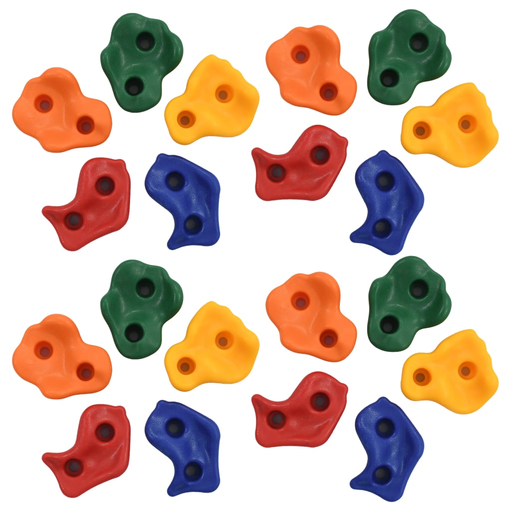 Klettersteine 20 Stk. Mehrfarbig PE Klettersteine 20 Stk. Mehrfarbig PE