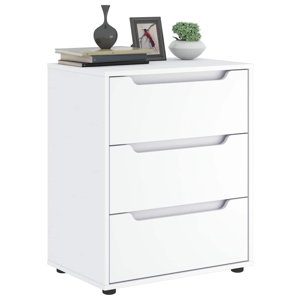 Sideboard VISNES Weiß 60x40x73 cm Holzwerkstoff Sideboard VISNES Weiß 60x40x73 cm Holzwerkstoff