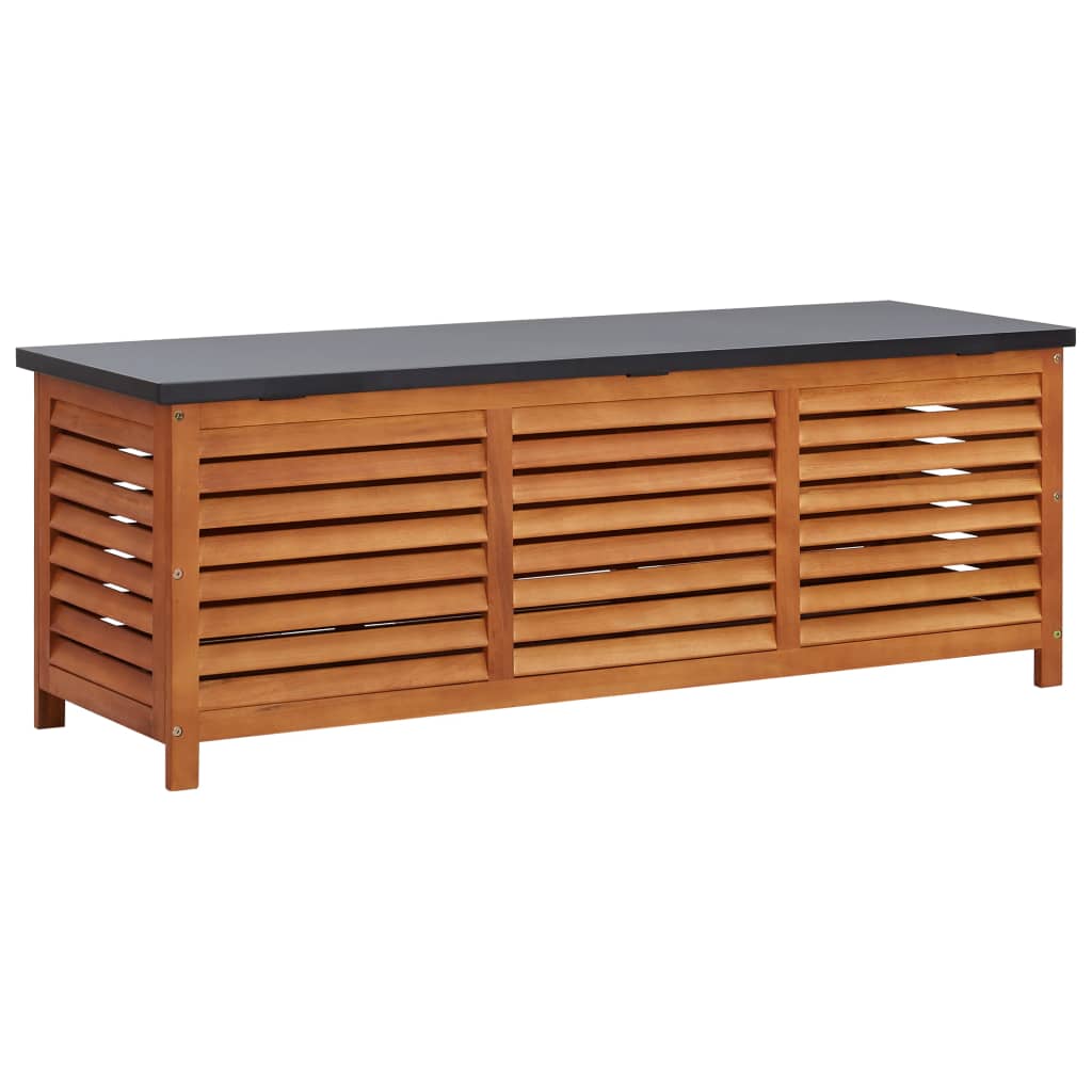 Gartenbox 150x50x55 cm Eukalyptus Massivholz Gartenbox 150x50x55 cm Eukalyptus Massivholz