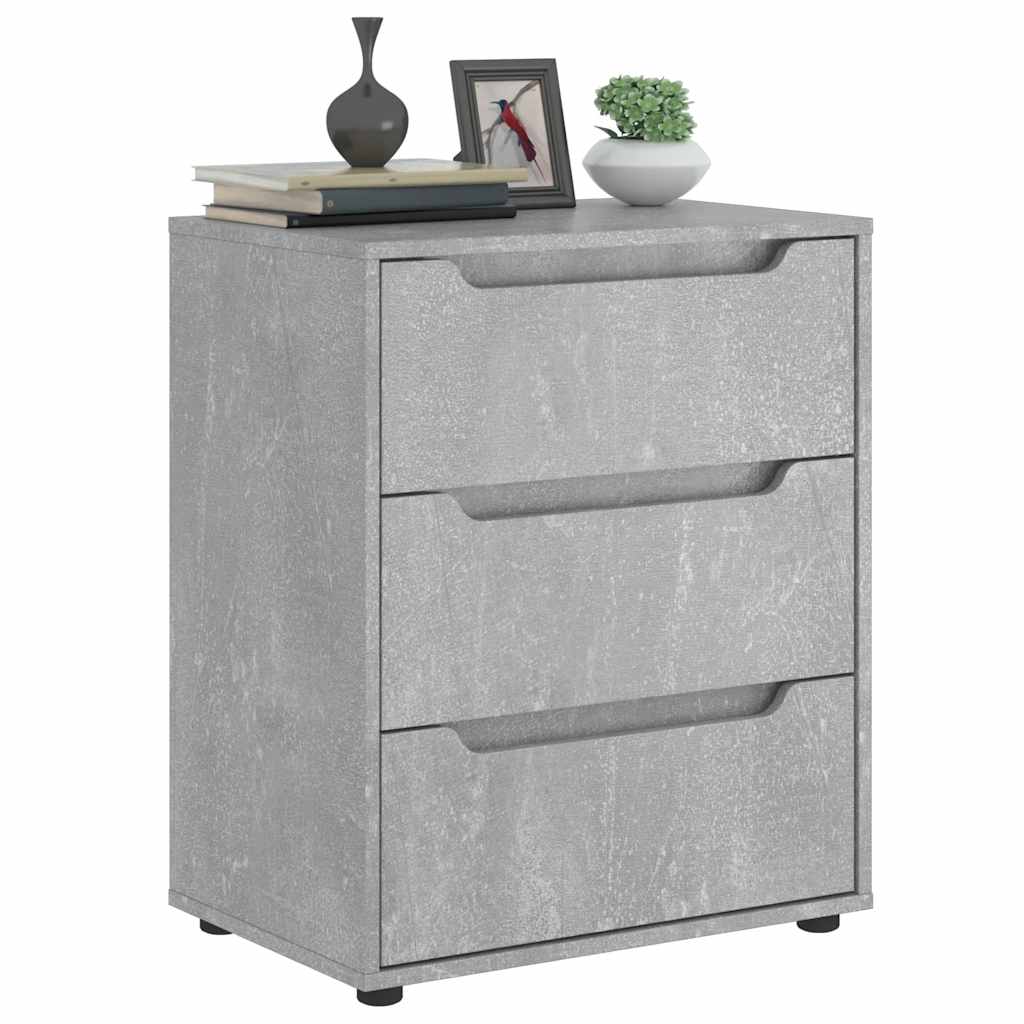 Sideboard VISNES Betongrau 60x40x73 cm Holzwerkstoff Sideboard VISNES Betongrau 60x40x73 cm Holzwerkstoff