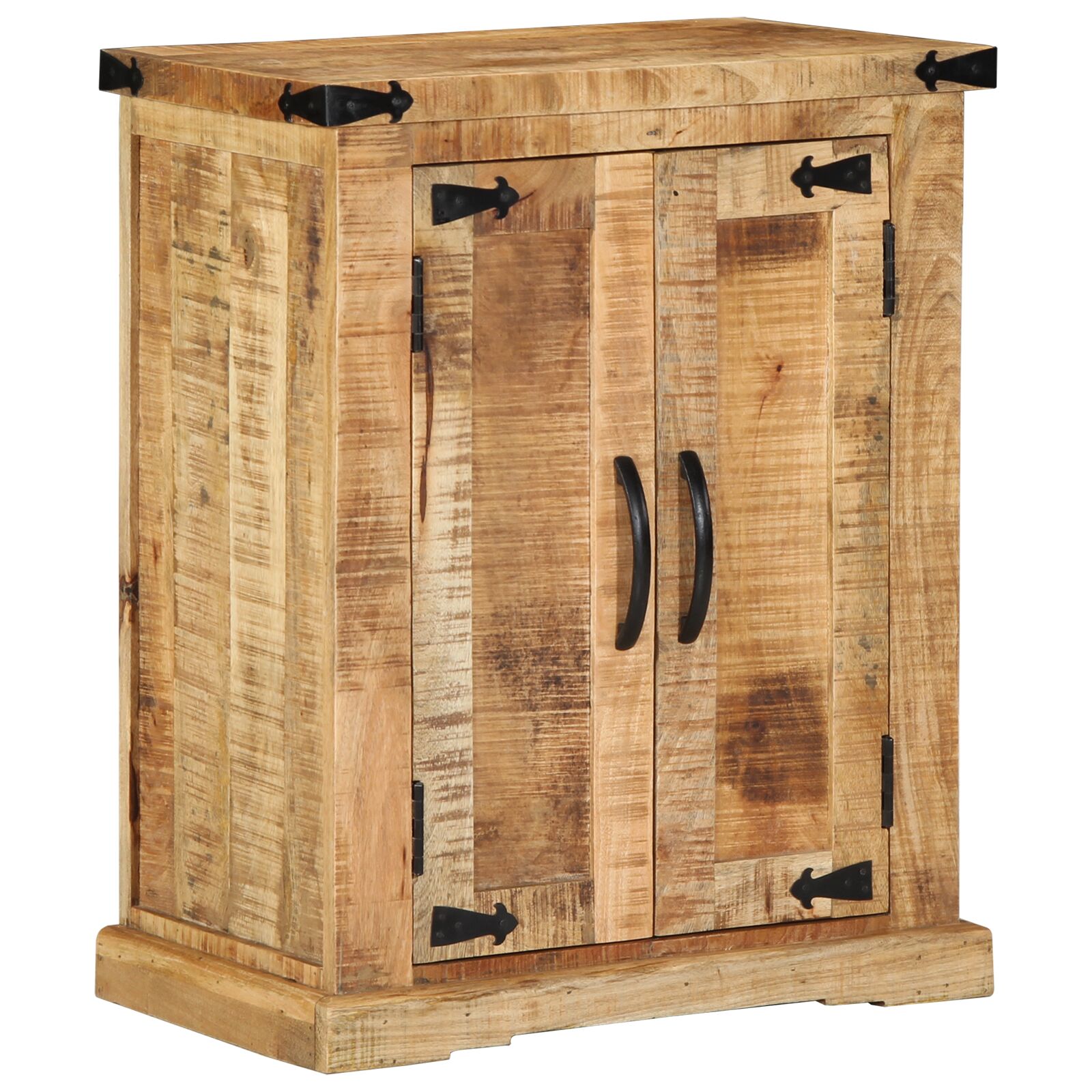 Sideboard 55x35x70 cm Massivholz Raues Mango