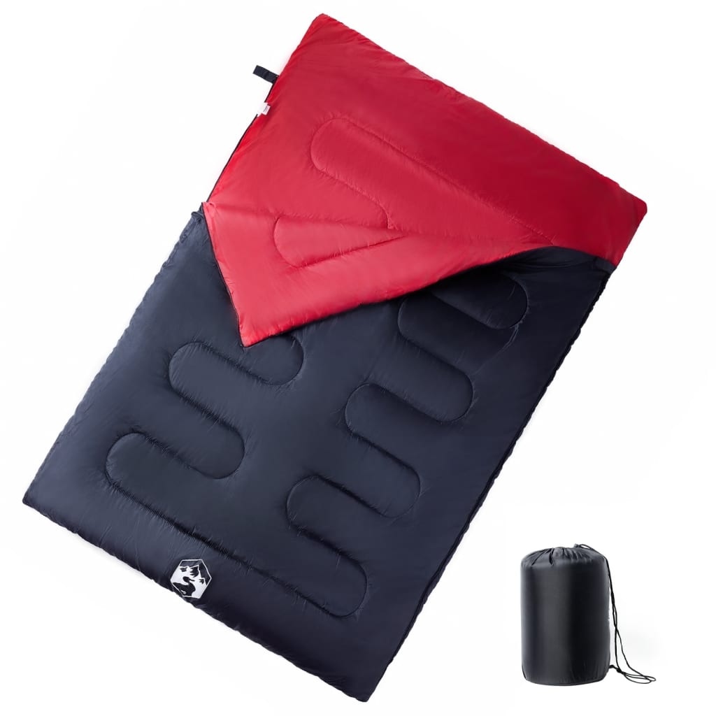 Doppelschlafsack mit Kissen Erwachsene Camping 3-4 Jahreszeiten Doppelschlafsack mit Kissen Erwachsene Camping 3-4 Jahreszeiten