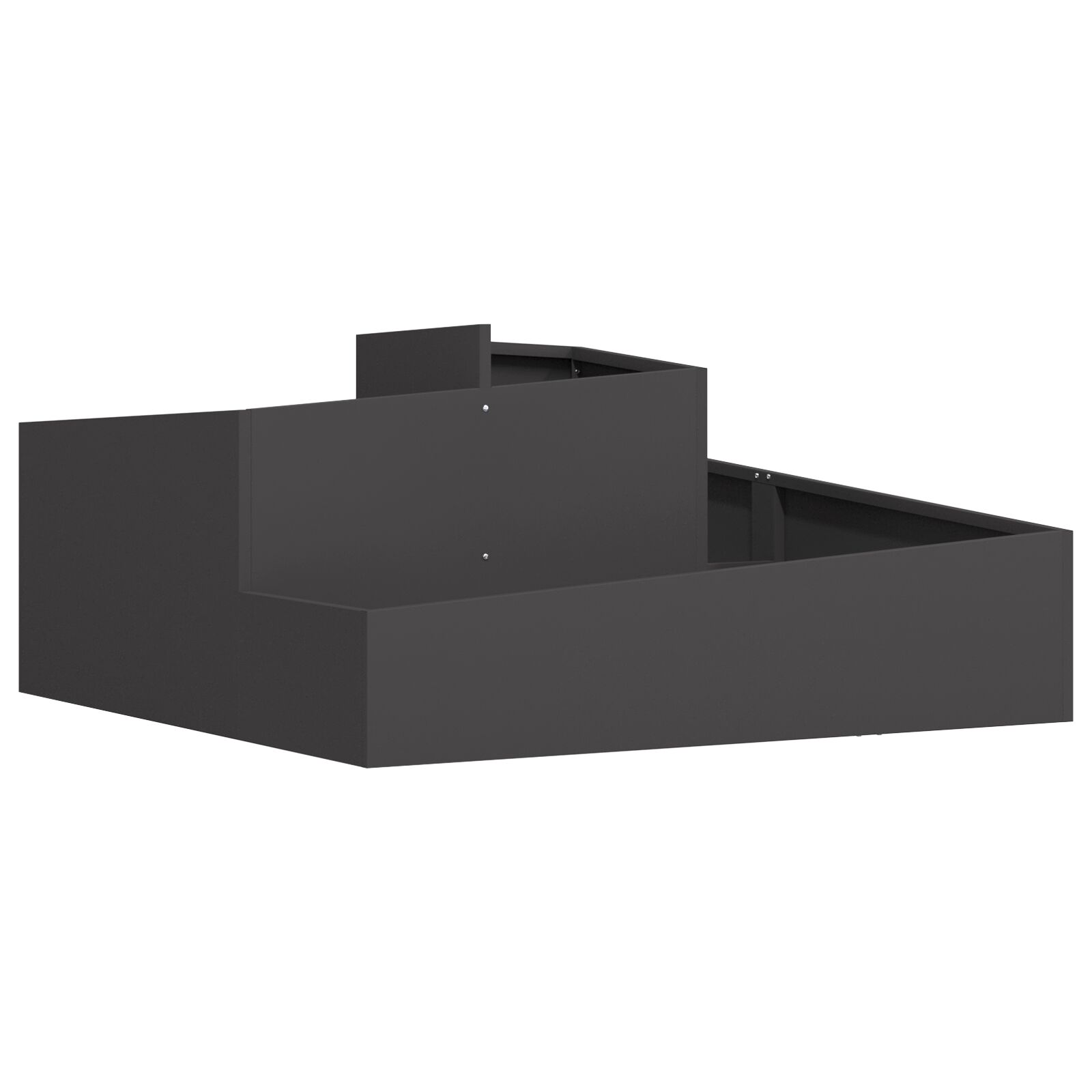 Töpfe & Pflanzkübel Schwarz Metall Groß Dekorative Details Töpfe & Pflanzkübel Schwarz Metall Groß Dekorative Details