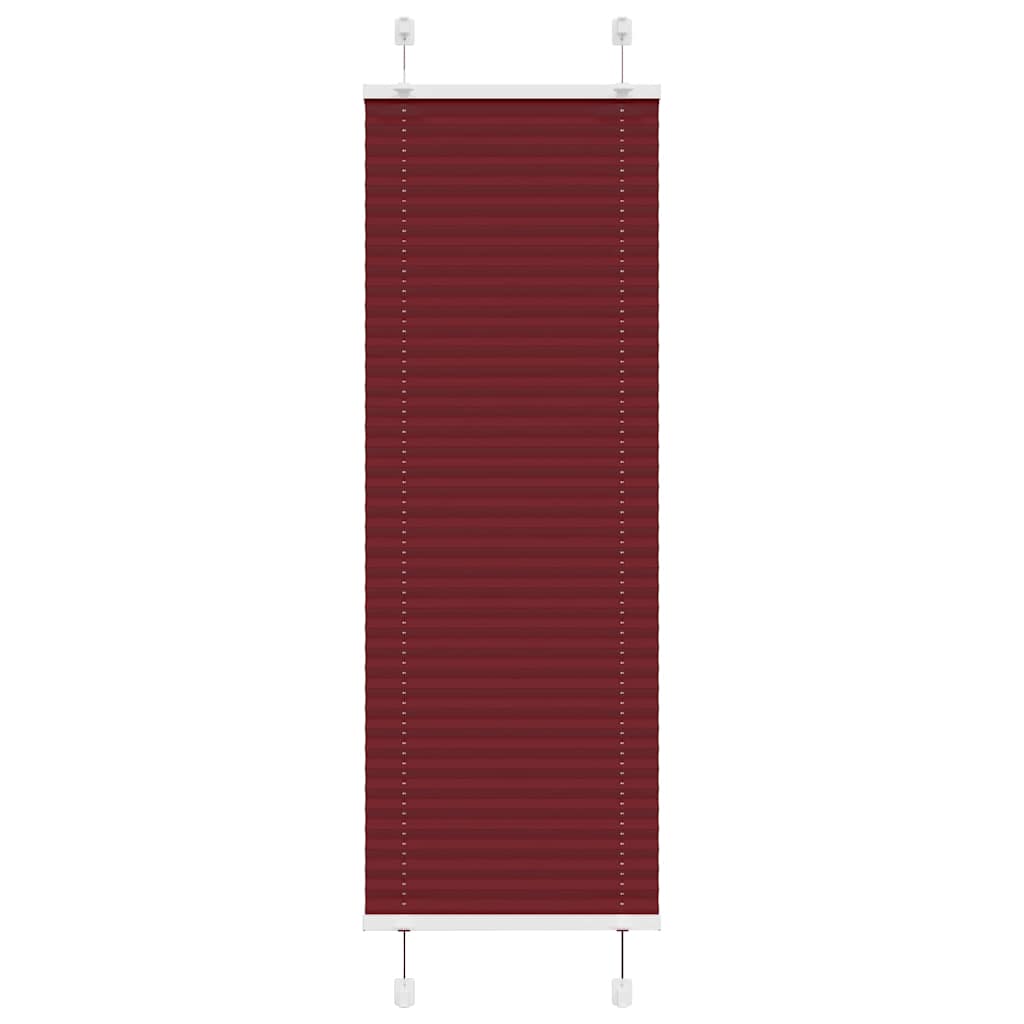 Plissee Bordeauxrot 40x100 cm Stoffbreite 39,4 cm Polyester