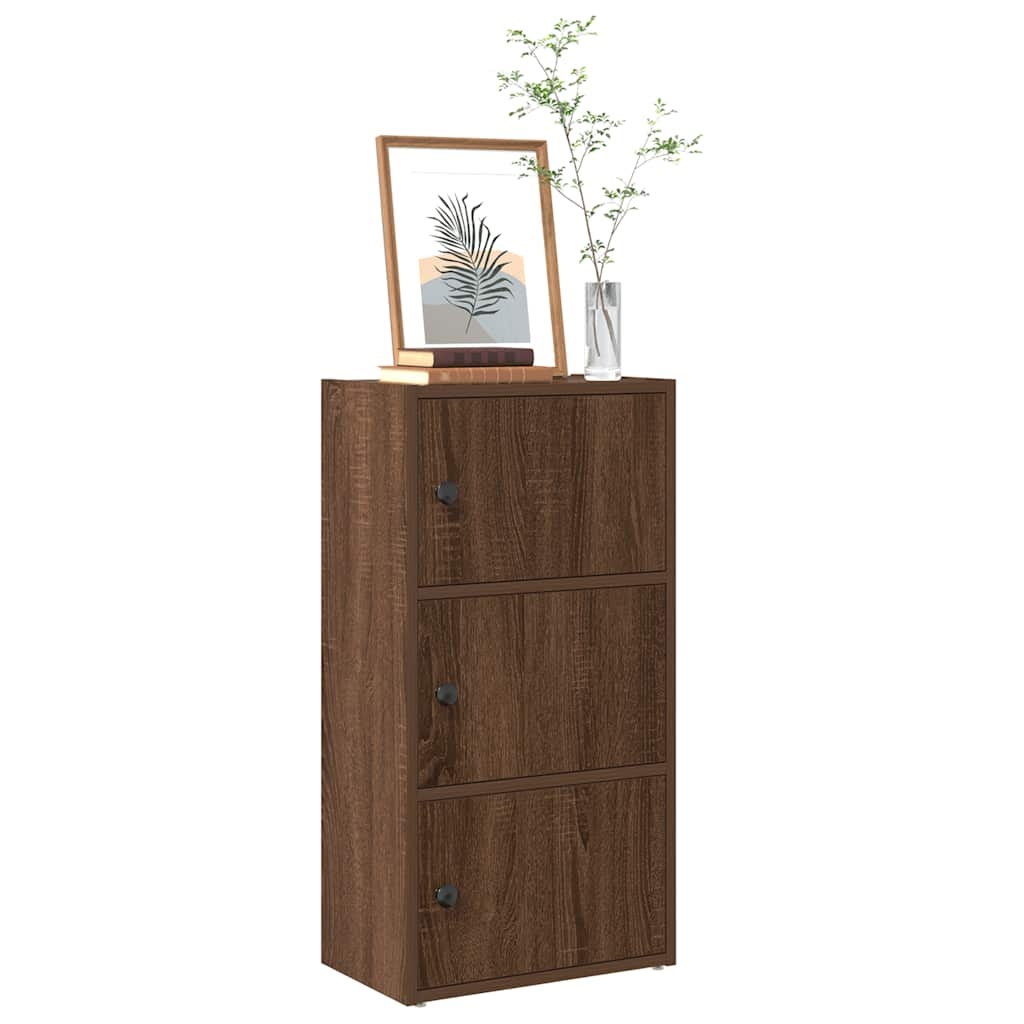 Bücherregal Braun Eichen-Optik 40x24x77 cm Holzwerkstoff Bücherregal Braun Eichen-Optik 40x24x77 cm Holzwerkstoff