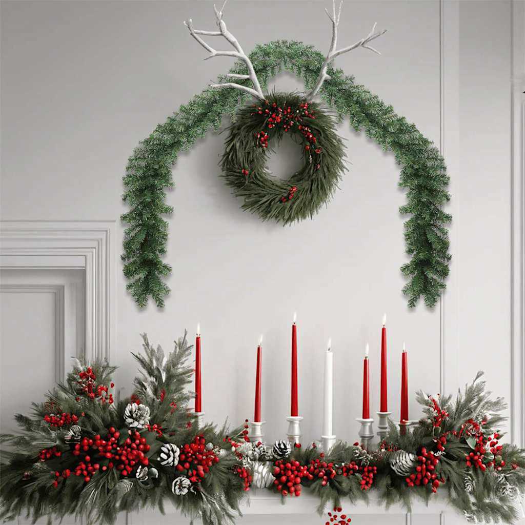 Weihnachtsgirlande 2 pcs Grün 40 m PVC