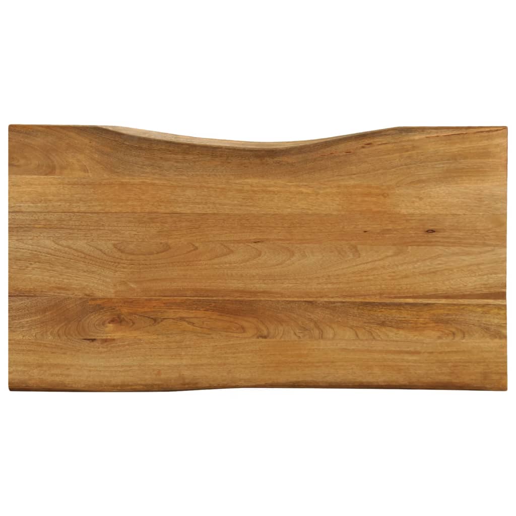 Tischplatte mit Baumkante 100x60x3,8 cm Massivholz Mango Tischplatte mit Baumkante 100x60x3,8 cm Massivholz Mango