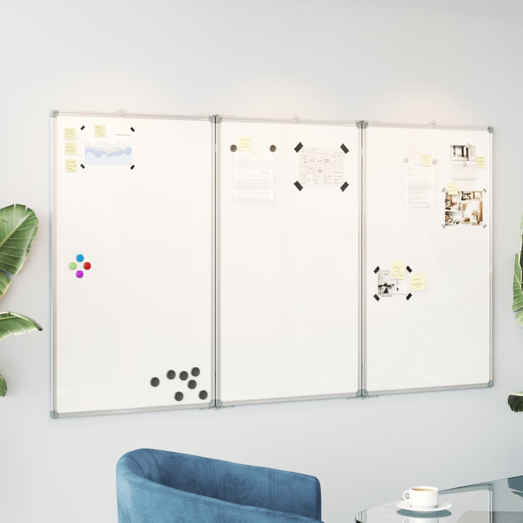 Magnetisches Whiteboard Klappbar 180x80x1,7 cm Aluminium Magnetisches Whiteboard Klappbar 180x80x1,7 cm Aluminium