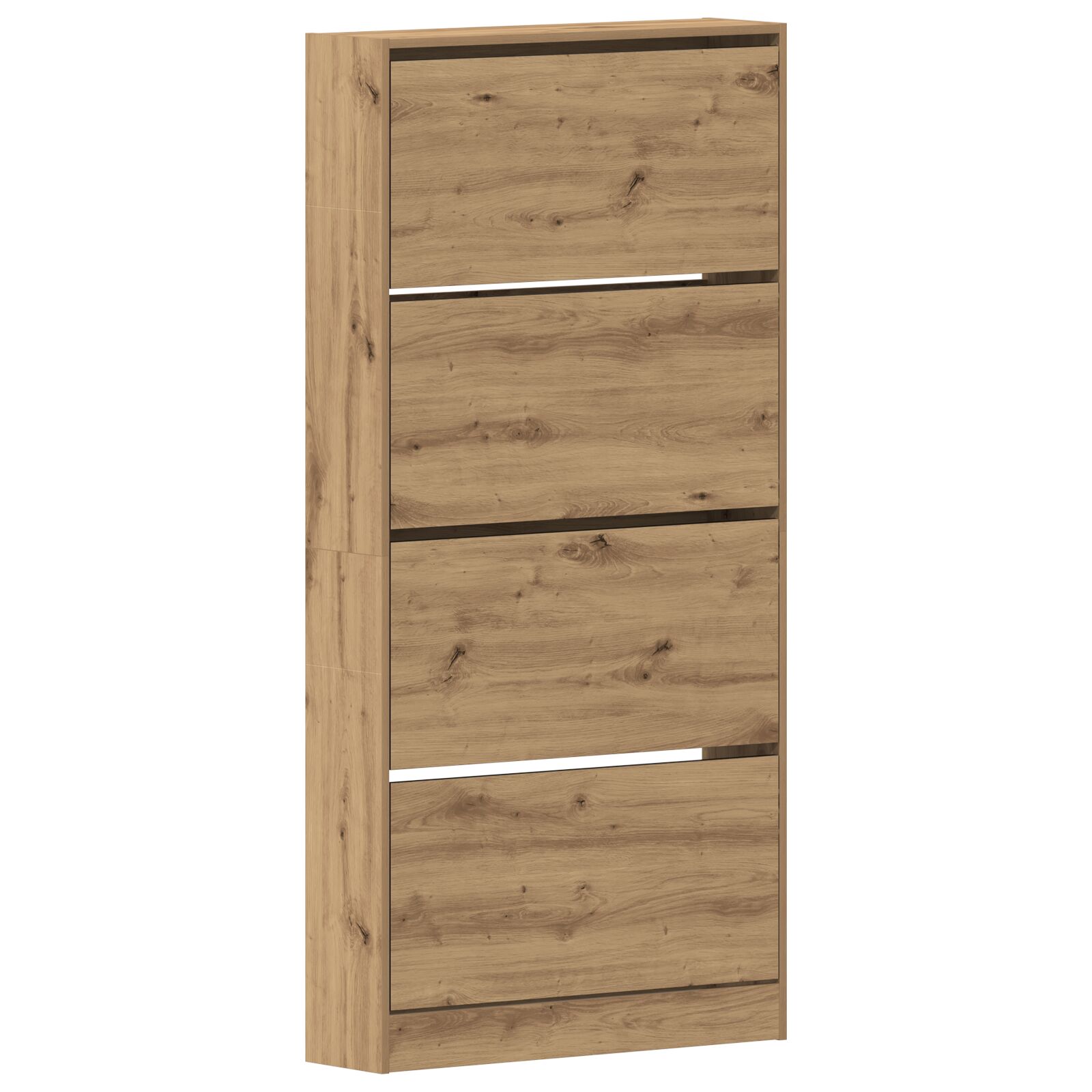 Schuhschrank Handwerkliche Eiche Holzwerkstoff 80 x 21 x 163.5 cm Schuhschrank Handwerkliche Eiche Holzwerkstoff 80 x 21 x 163.5 cm