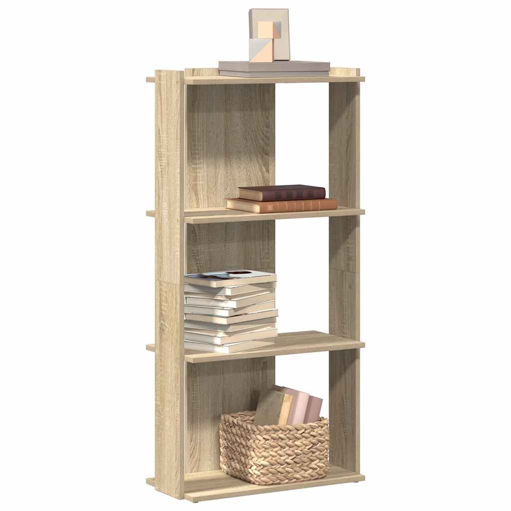 Bücherregal 3 Böden Sonoma-Eiche 60x30x120 cm Holzwerkstoff Bücherregal 3 Böden Sonoma-Eiche 60x30x120 cm Holzwerkstoff