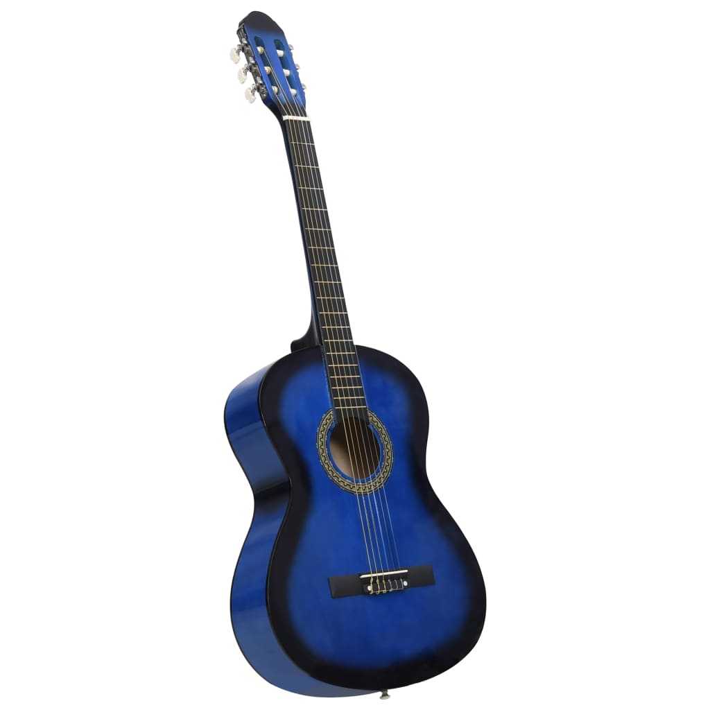 Klassikgitarre für Anfänger Blau 4/4 39" Lindenholz Klassikgitarre für Anfänger Blau 4/4 39" Lindenholz