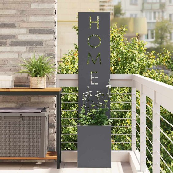 Garten Sichtschutz-Leinwand Anthrazit 32 x 140 cm