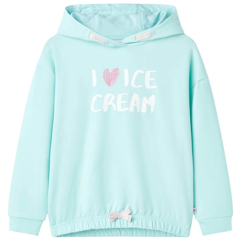 Kinder-Kapuzenpullover Hellblau 116 Kinder-Kapuzenpullover Hellblau 116