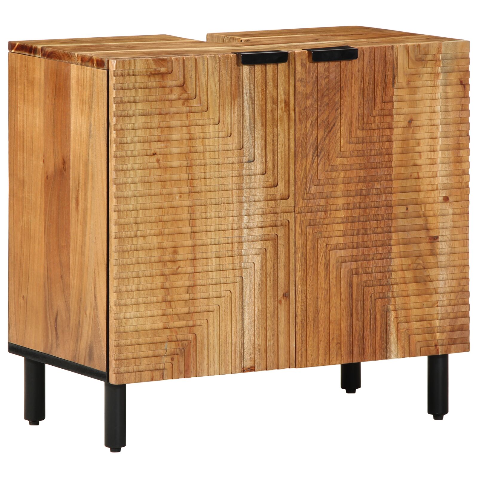 vidaXL Waschbeckenunterschrank 62x33x58 cm Massivholz Akazie vidaXL Waschbeckenunterschrank 62x33x58 cm Massivholz Akazie