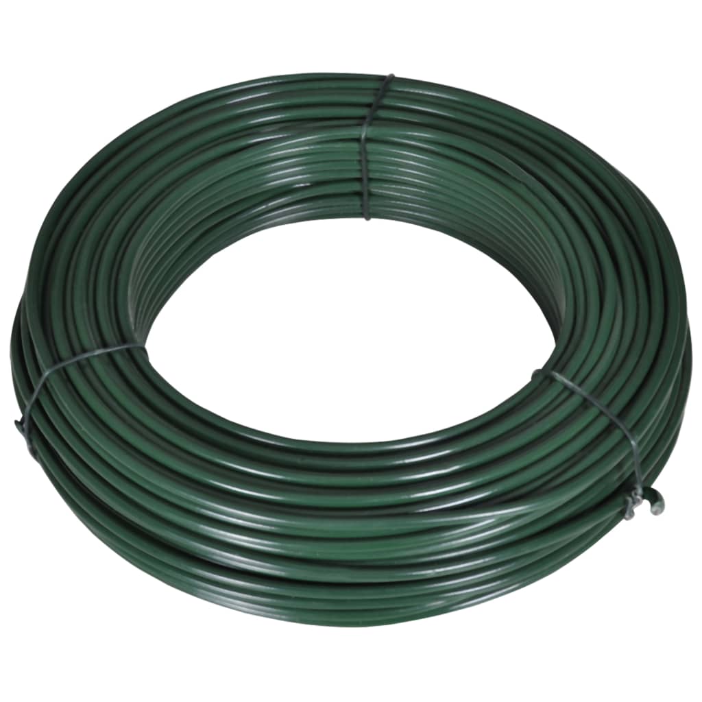 Spanndraht 55 m 2,1/3,1 mm Stahl Grün Spanndraht 55 m 2,1/3,1 mm Stahl Grün