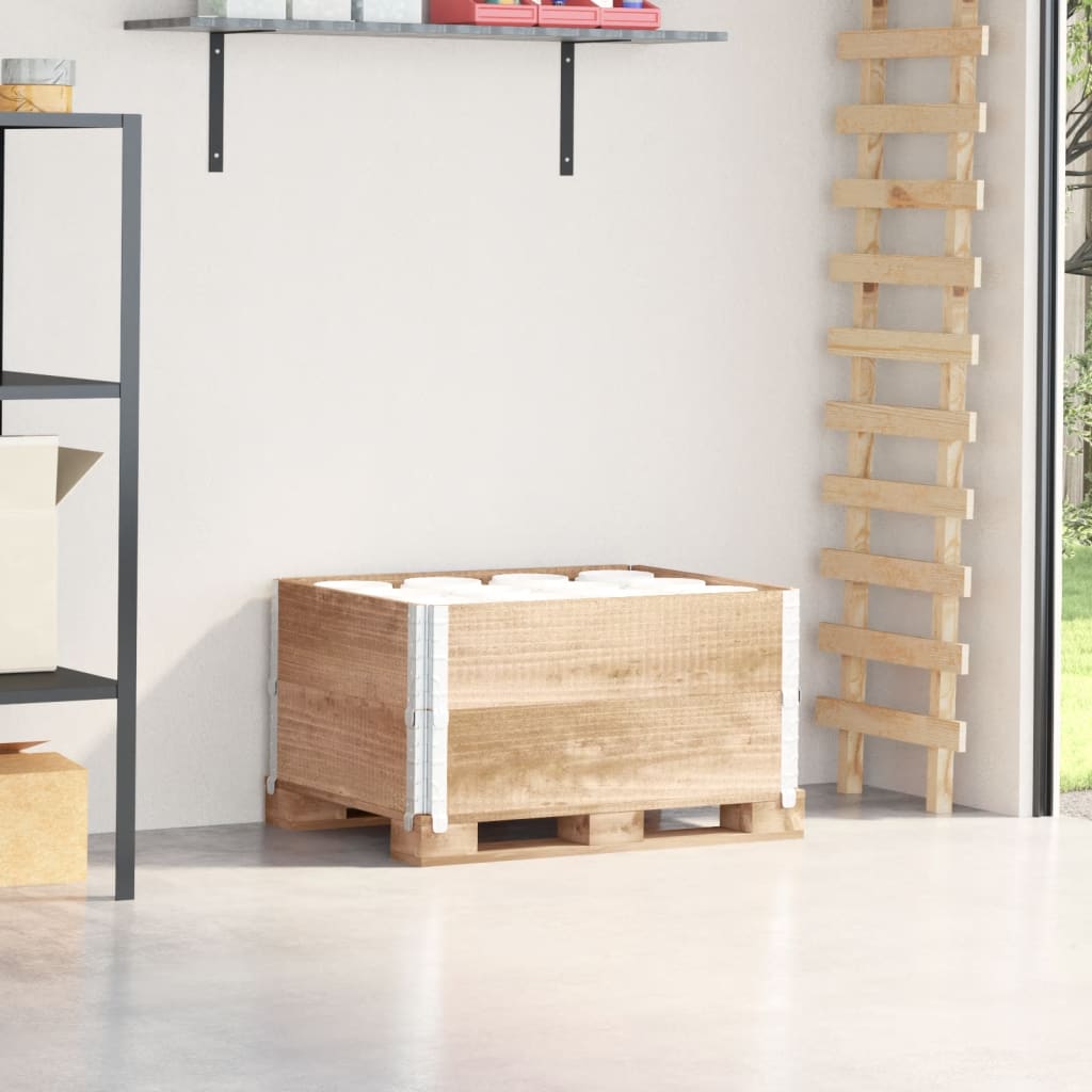 Paletten-Aufsatzrahmen 2 Stk. 80x60 cm Massivholz Kiefer Paletten-Aufsatzrahmen 2 Stk. 80x60 cm Massivholz Kiefer