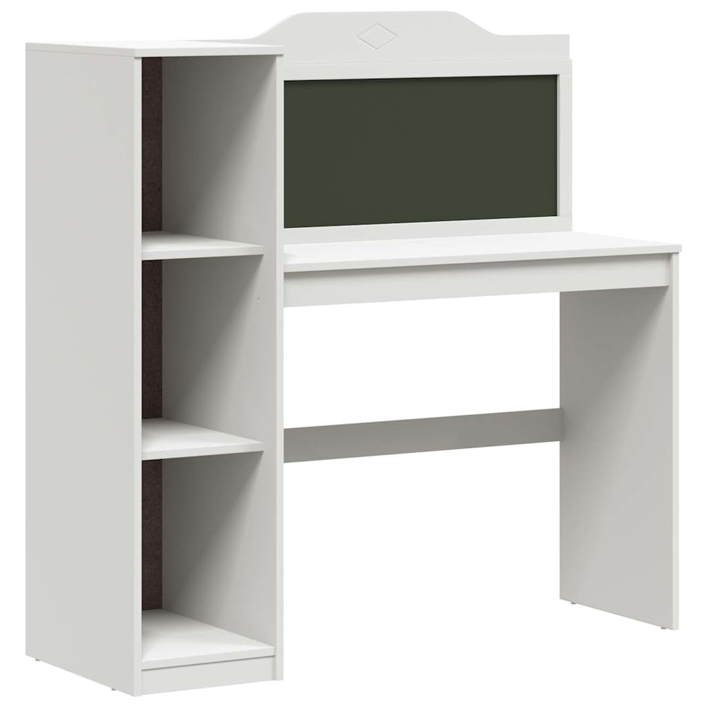Kreidetafel Schreibtisch Weiß 120 x 45 x 118.5 cm Holzwerkstoff