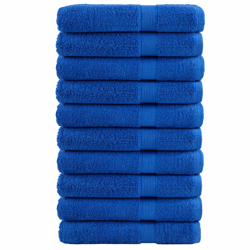 Premium-Handtücher 10 Stk Blau 100x200cm 600g/m² 100% Baumwolle Premium-Handtücher 10 Stk Blau 100x200cm 600g/m² 100% Baumwolle