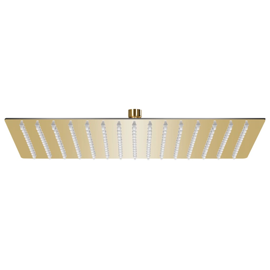 Regenbrause Edelstahl 40x30 cm Rechteckig Golden