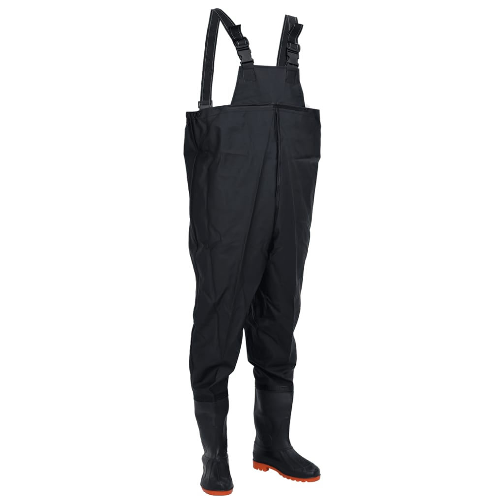 Wathose mit Stiefeln Schwarz Größe 39 Wathose mit Stiefeln Schwarz Größe 39