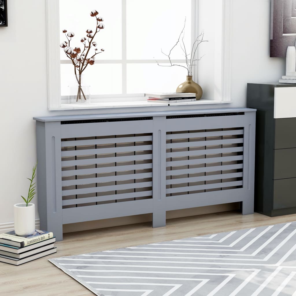 Heizkörperverkleidung Anthrazit 172x19x81,5 cm MDF Heizkörperverkleidung Anthrazit 172x19x81,5 cm MDF