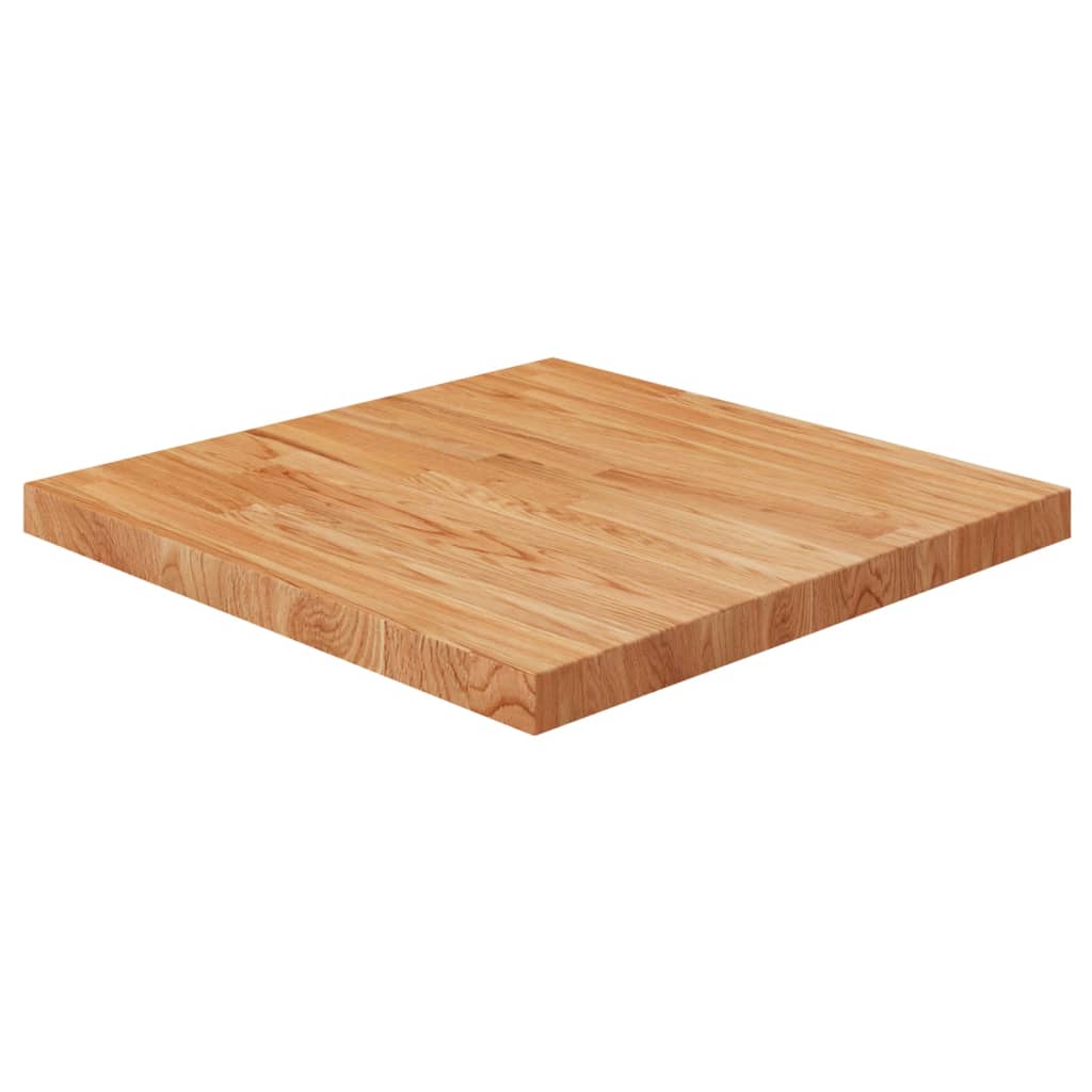 Tischplatte Quadratisch Hellbraun 60x60x4cm Behandelte Eiche