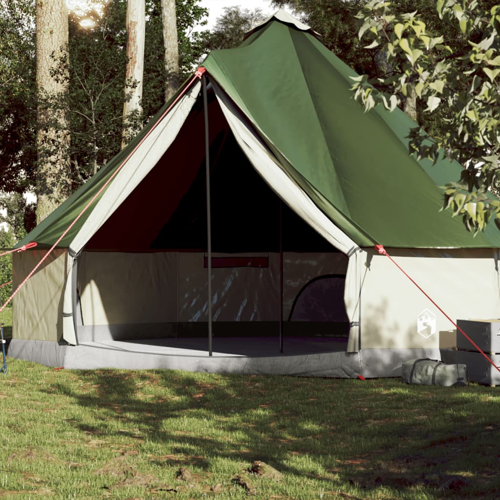Tipi-Familienzelt 10 Personen Grün Wasserdicht Tipi-Familienzelt 10 Personen Grün Wasserdicht