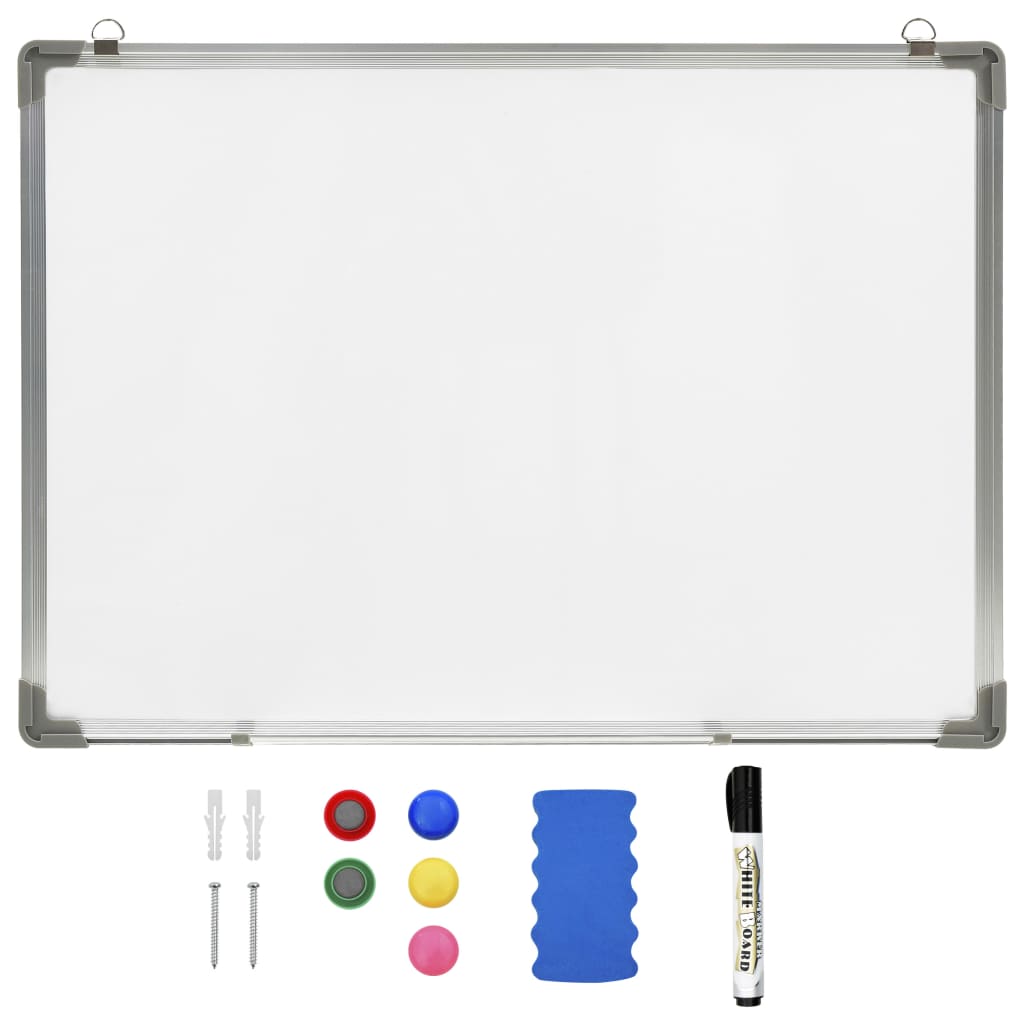 Magnetisches Whiteboard Weiß 90 x 60 cm Stahl Magnetisches Whiteboard Weiß 90 x 60 cm Stahl