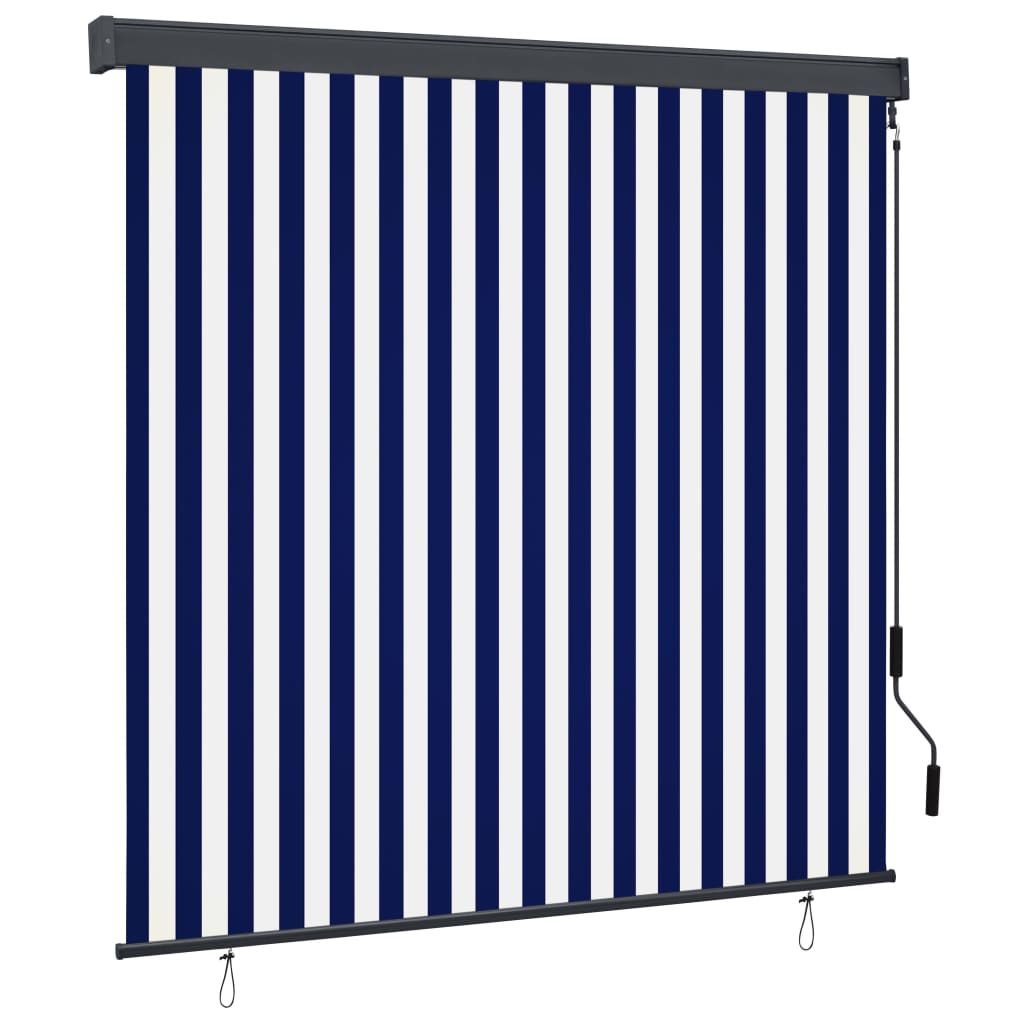 Außenrollo 170x250 cm Blau und Weiß Außenrollo 170x250 cm Blau und Weiß
