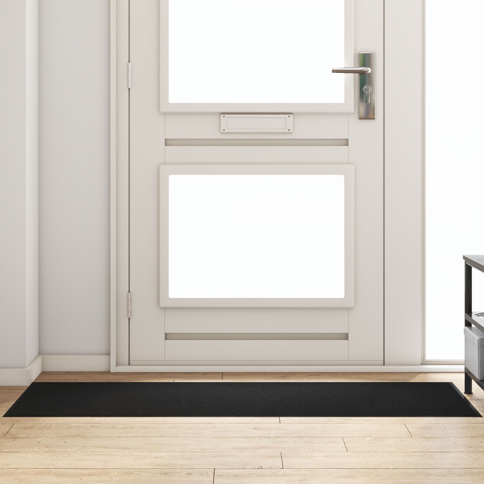 vidaXL Türmatte Rechteckig Schwarz 60x180 cm vidaXL Türmatte Rechteckig Schwarz 60x180 cm
