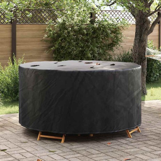 Gartenmöbelabdeckung Schwarz 182 x 182 x 71 cm 420D Stoff