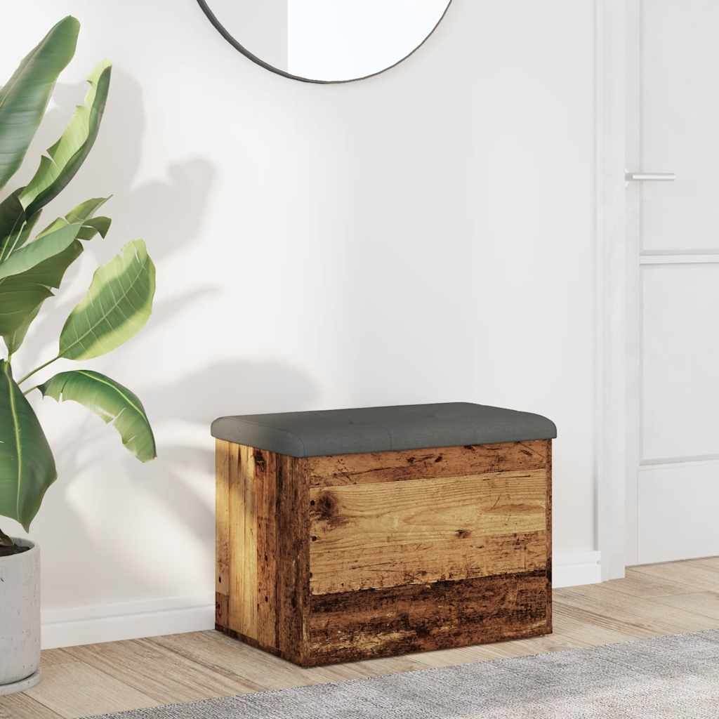 Sitzbank mit Stauraum Altholz-Optik 62x42x45 cm Holzwerkstoff Sitzbank mit Stauraum Altholz-Optik 62x42x45 cm Holzwerkstoff