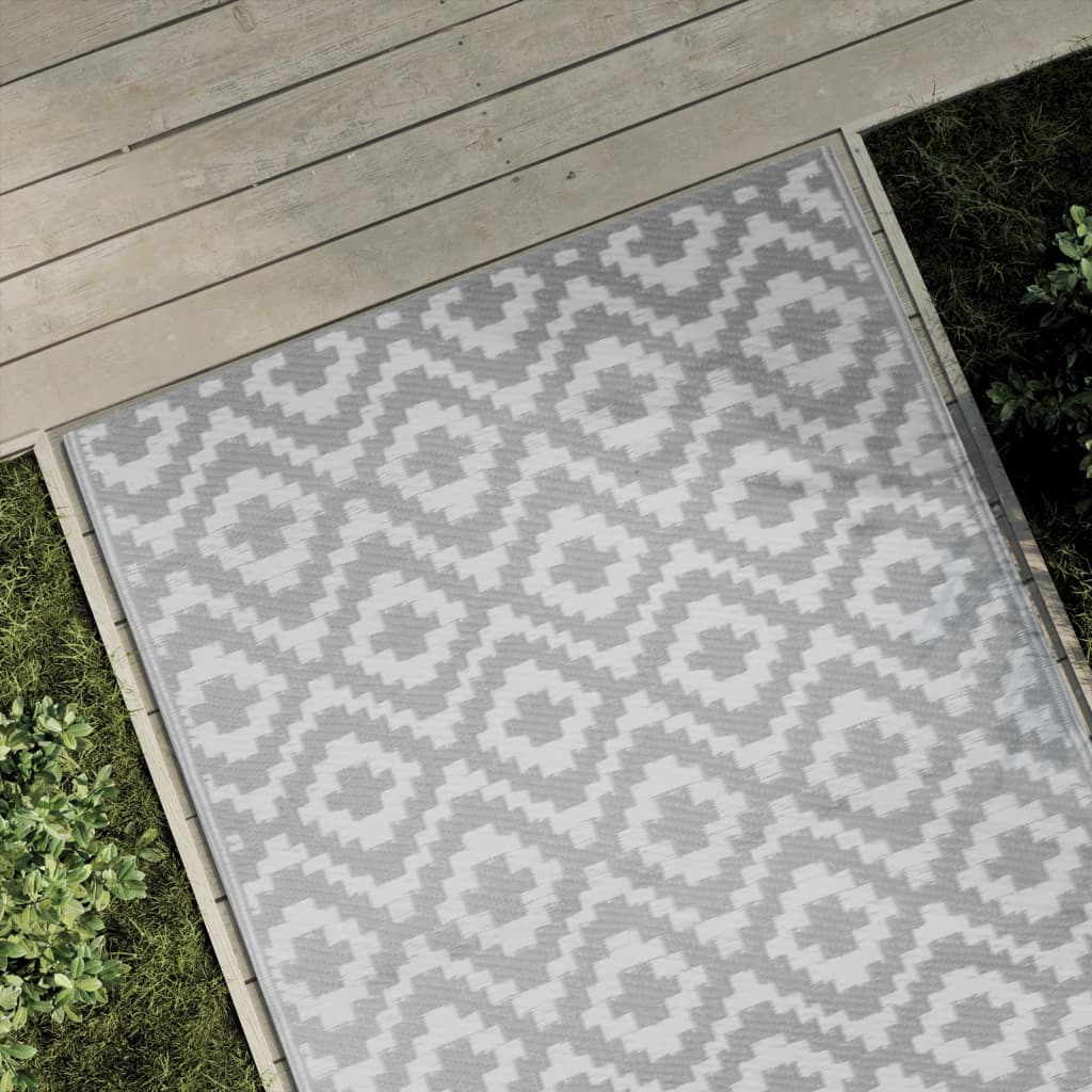 Outdoor-Teppich Grau 120x180 cm PP Outdoor-Teppich Grau 120x180 cm PP