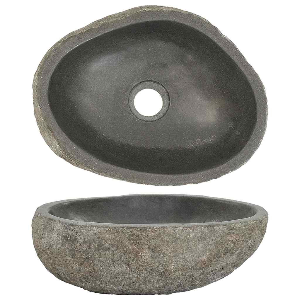 Waschbecken Flussstein Oval (29-38)x(24-31) cm Waschbecken Flussstein Oval (29-38)x(24-31) cm