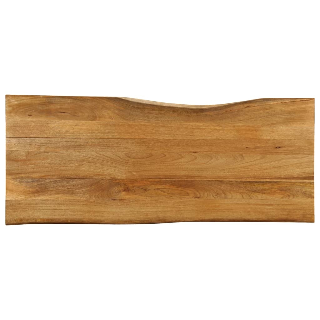 Tischplatte mit Baumkante 140x60x3,8 cm Massivholz Mango Tischplatte mit Baumkante 140x60x3,8 cm Massivholz Mango