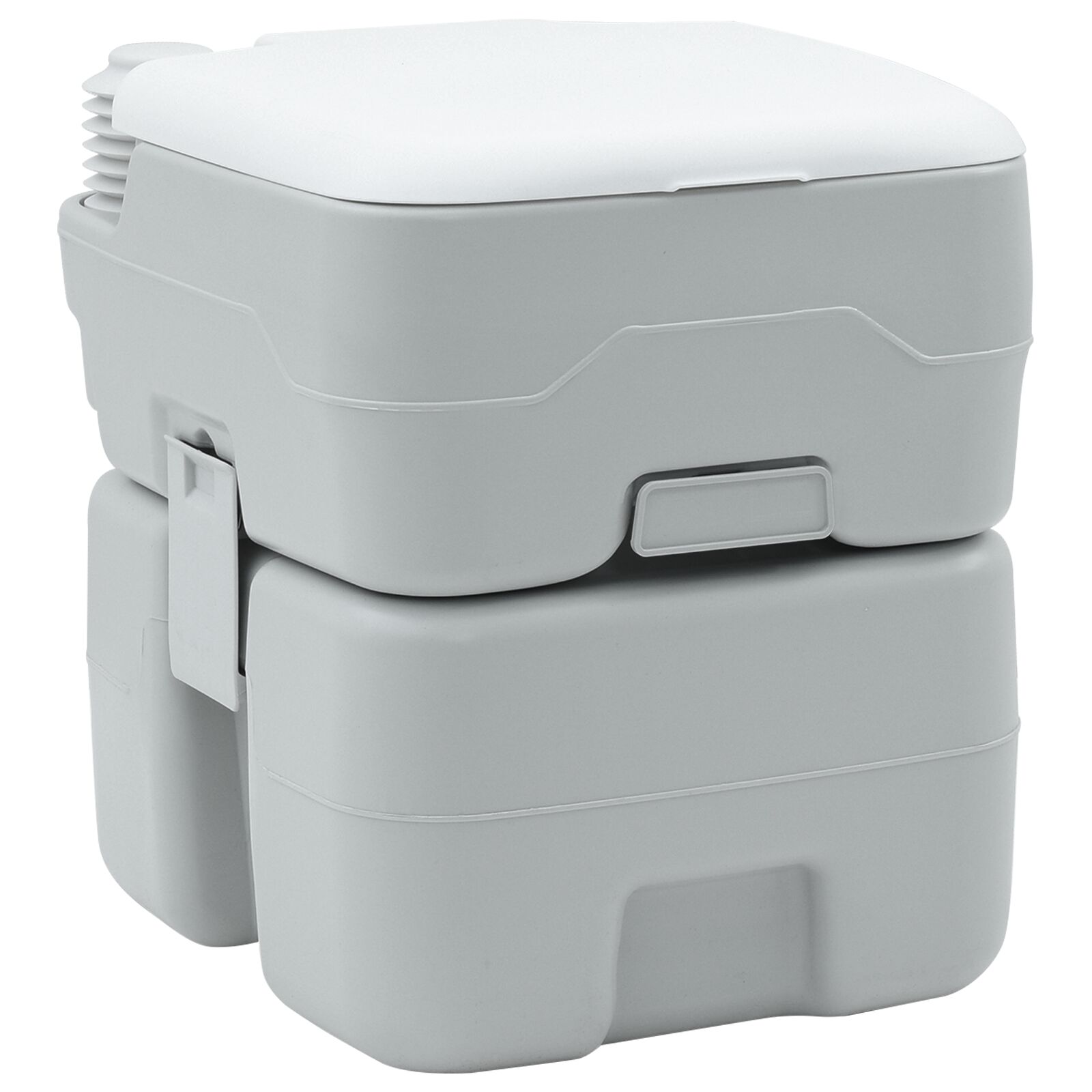 Tragbare Toilette in Grau & Weiß aus Kunststoff - 20 L Tragbare Toilette in Grau & Weiß aus Kunststoff - 20 L