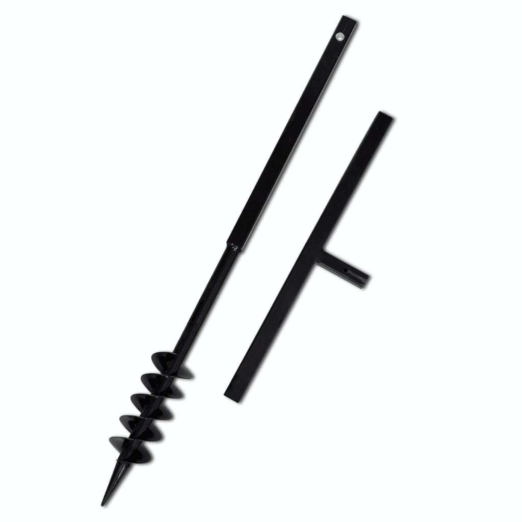 Bohrer mit Griff 80 mm Doppelspirale Schwarz Bohrer mit Griff 80 mm Doppelspirale Schwarz