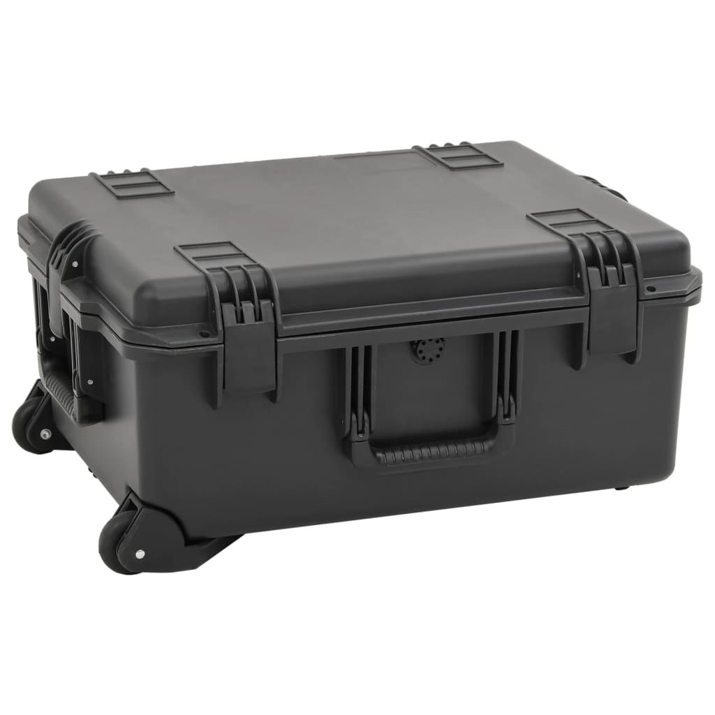 Koffer für Flugreise Tragbar Schwarz 62,5x50x28,5 cm PP Koffer für Flugreise Tragbar Schwarz 62,5x50x28,5 cm PP