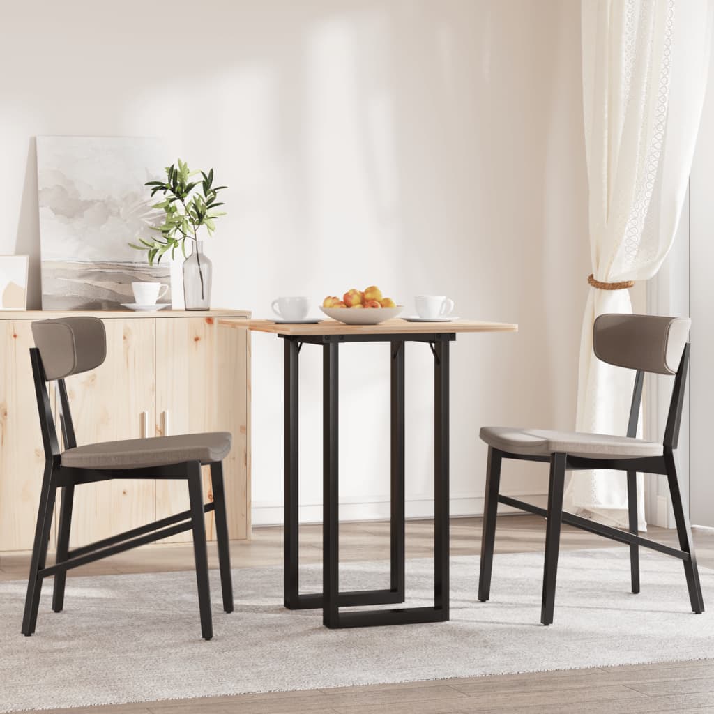 Esstisch-Gestell in O-Form 80x40x73 cm Gusseisen