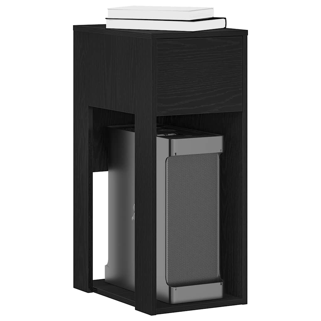 Computerschrank mit Schublade Schwarz 30x44x74 cm Computerschrank mit Schublade Schwarz 30x44x74 cm