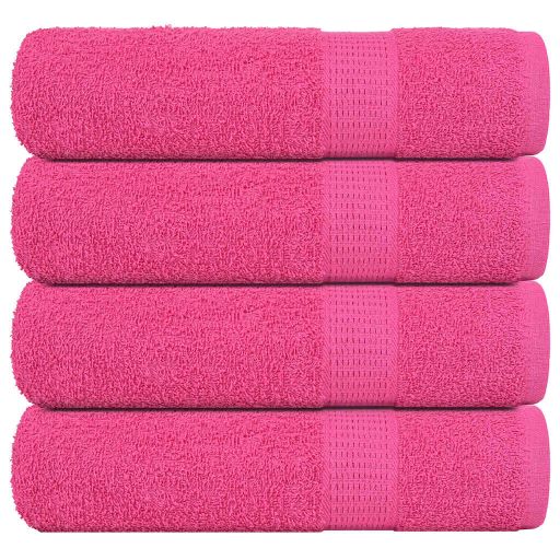 Handtücher 4 Stk. Rosa 50x100 cm 360 g/m² 100% Baumwolle Handtücher 4 Stk. Rosa 50x100 cm 360 g/m² 100% Baumwolle