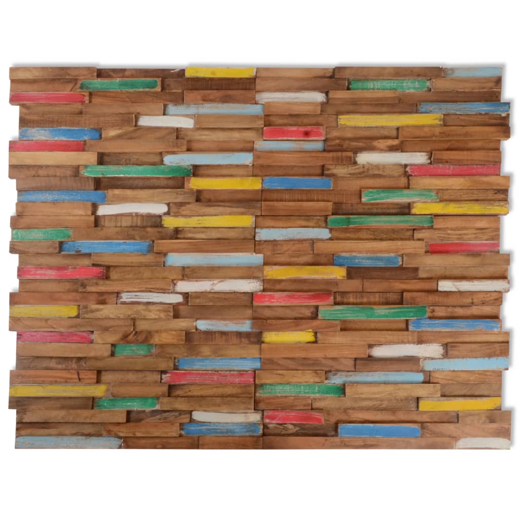 Wandplatten 10 Stk. 1,03 m² Massivholz Teak Wandplatten 10 Stk. 1,03 m² Massivholz Teak