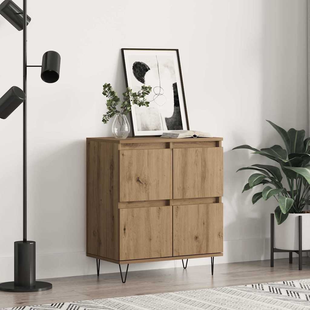 Sideboard mit Speicher mit Tür Braun 60 x 35 x 70 cm Holzwerkstoff