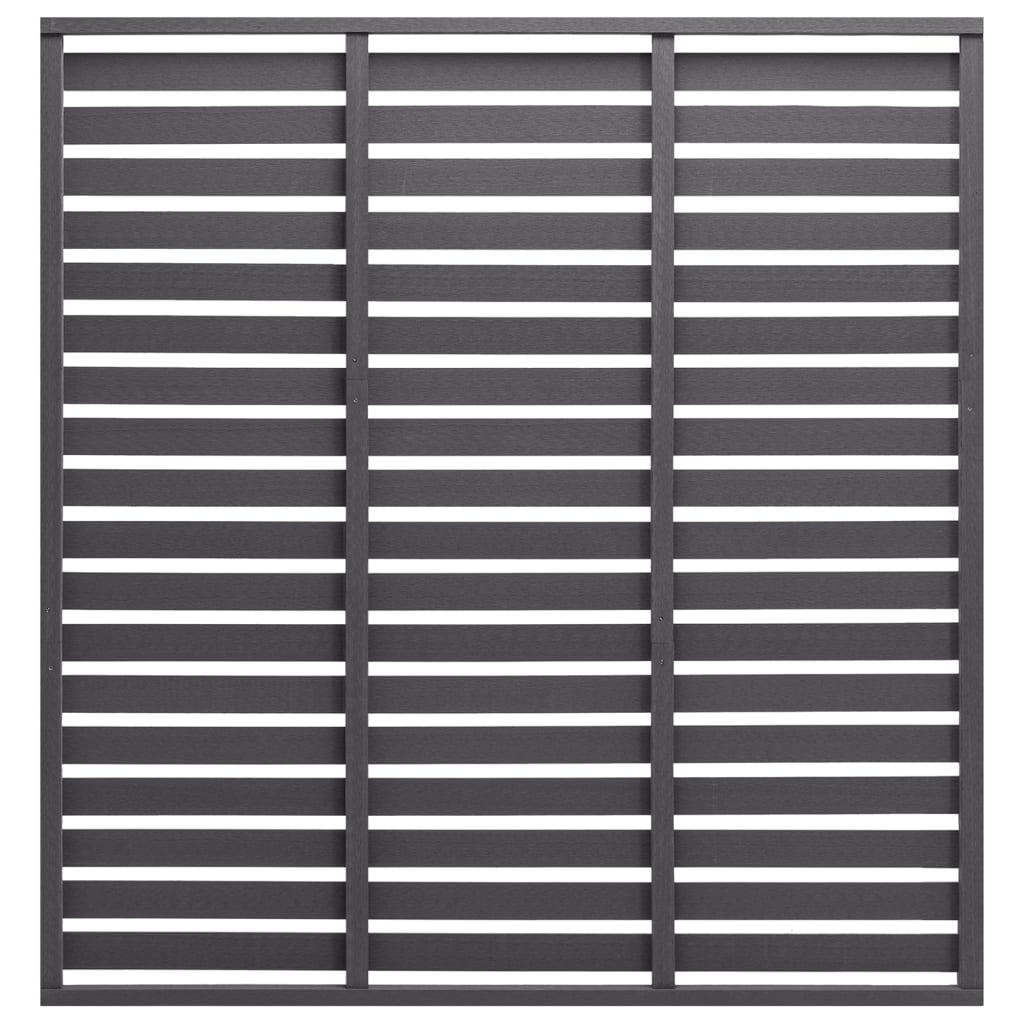 Zaunelement WPC 180 x 180 cm Grau