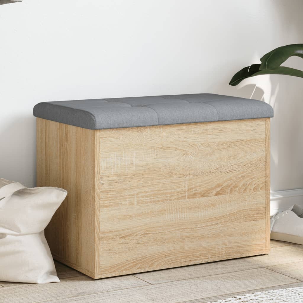 Sitzbank mit Stauraum Sonoma-Eiche 62x42x45 cm Holzwerkstoff Sitzbank mit Stauraum Sonoma-Eiche 62x42x45 cm Holzwerkstoff