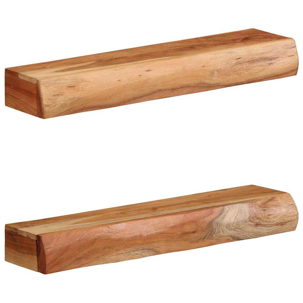 Wandregale 2 Stk. 60x17x8 cm Massivholz Akazie Wandregale 2 Stk. 60x17x8 cm Massivholz Akazie