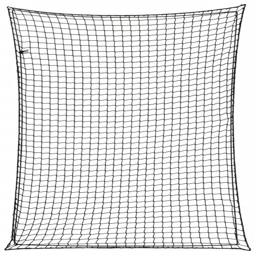 Anhängernetz mit Gummiseil Schwarz 4x4 m PP Anhängernetz mit Gummiseil Schwarz 4x4 m PP