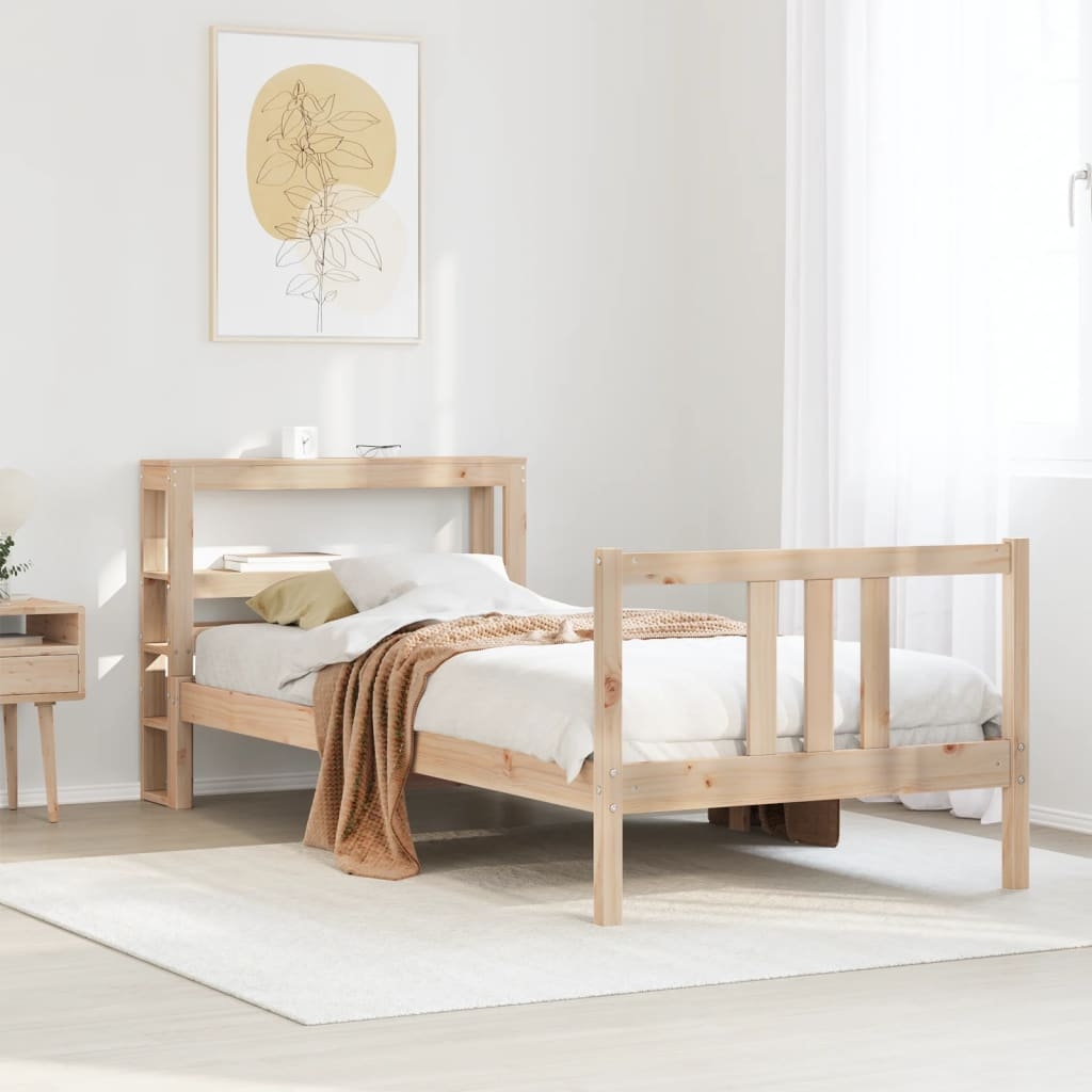 Bettgestell mit Kopfteil ohne Matratze 75x190 cm Bettgestell mit Kopfteil ohne Matratze 75x190 cm