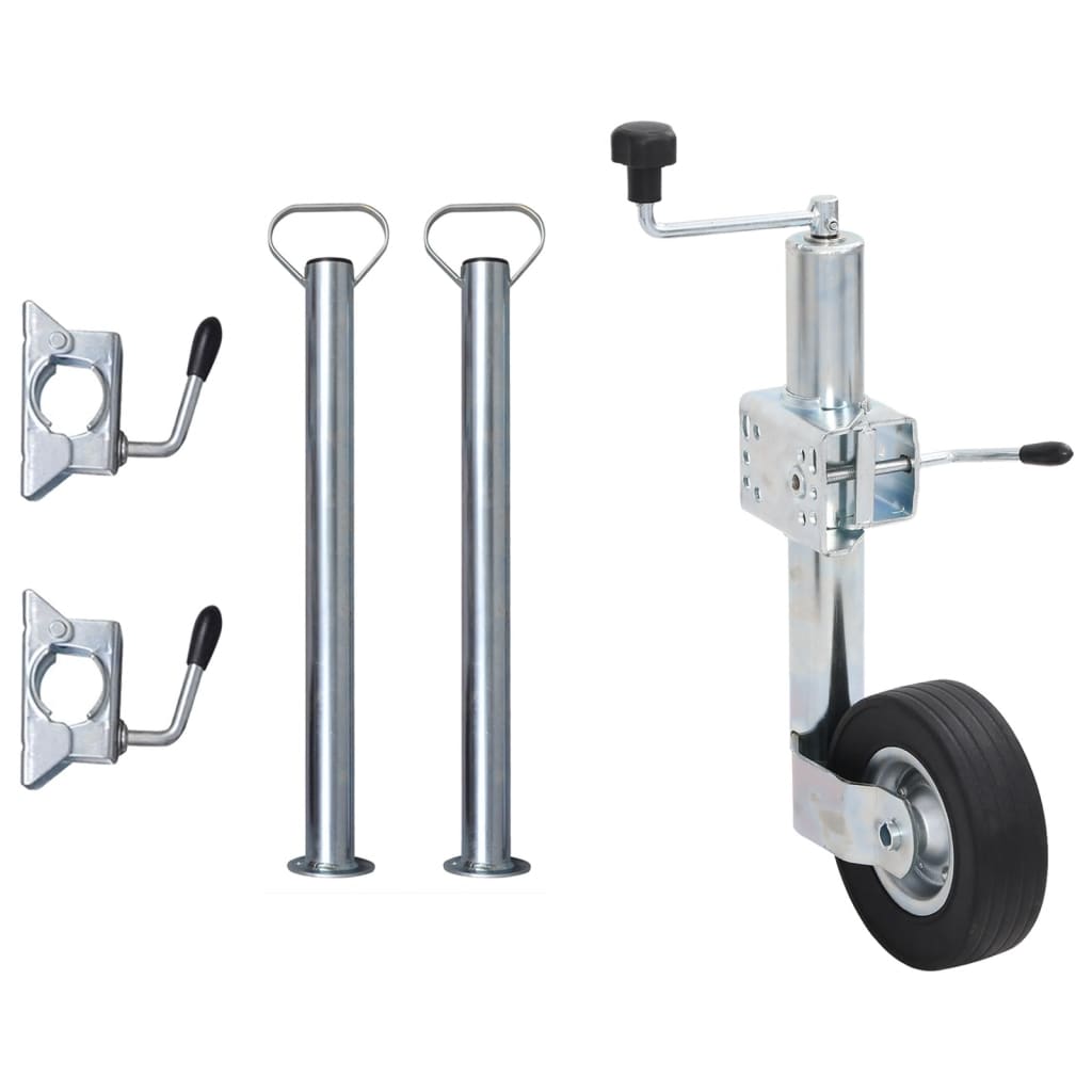 Stützrad 60 mm mit 2 Stützrohren und 3 Klemmen Stützrad 60 mm mit 2 Stützrohren und 3 Klemmen